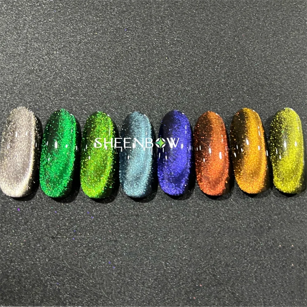 Sheenbow New Magnetic Pigment Cat Eye Nail Powder for Nail Gel Polish