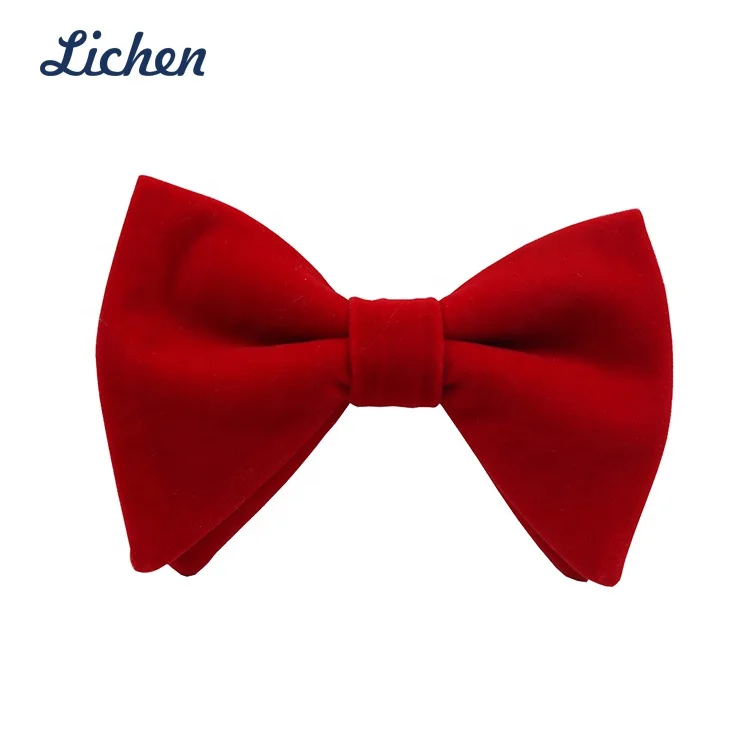 Wholesale Velvet Fabric Ladies Bow Tie Ready Girls Bowtie for Sale