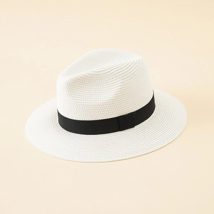 wholesale custom packable ecuador panama hat men high quality summer colored straw fedora hat unisex wide brim cap for men