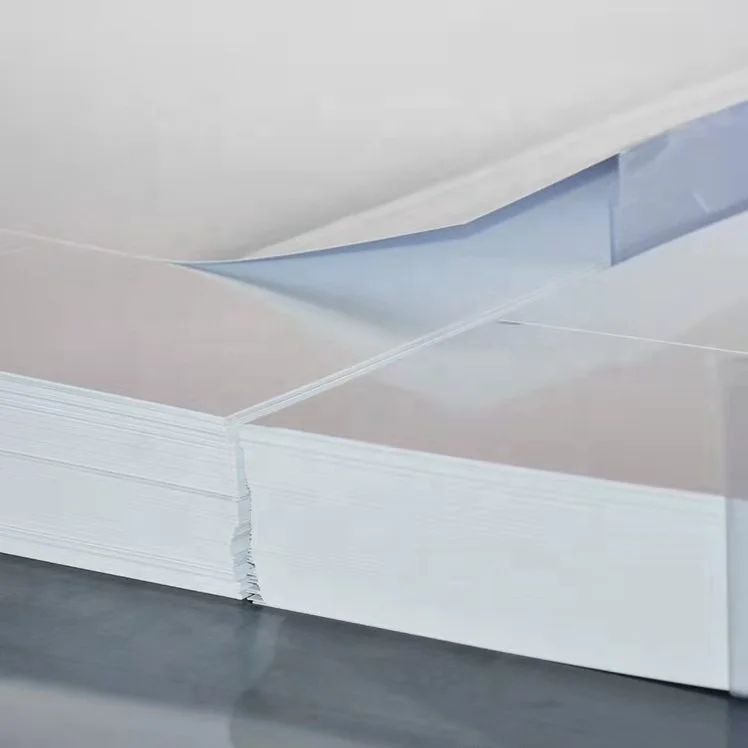 Factory Direct 0.25/0.3/0.4/0.5 mm Hard Coating PETG Sheet Plastic Rigid Mirror Sheet Laminating PETG Sheet For MDF Decoration