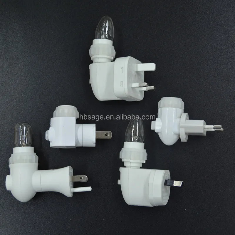 Himalayan Natural Salt Lamp Night Light / Wall Plug Mini Salt Wall Light