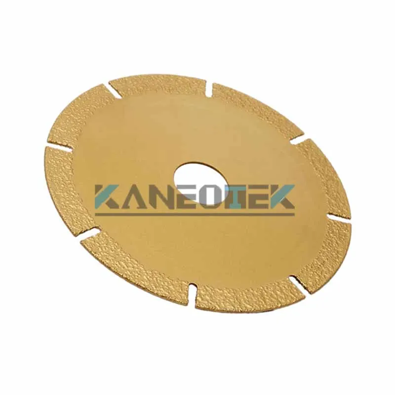 KANEOTEK Vacuum Brazed Diamond Cutting Disc 4 Inch Circular Saw Blade For Ceramics Granite Concrete