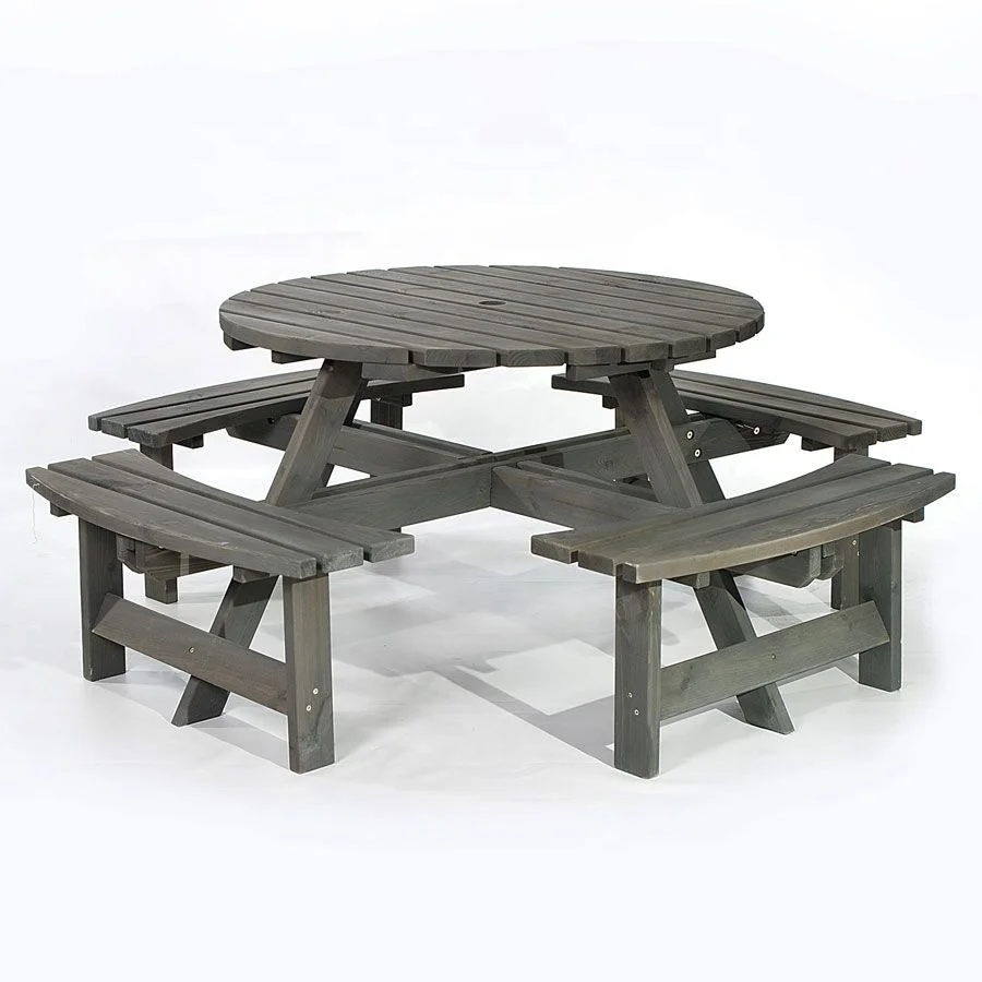 8 seat umbrella hold design perfect outdoor picnic table