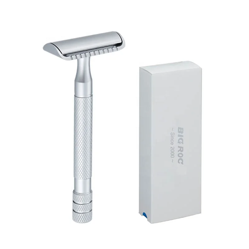 Matte Silver Wet Shaving eco friendly enviroment protect face razors safty razor