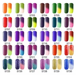 Yanling 2023 Natural Nontoxic UV Gel Supplier Glitter Color Changing Gel Nails Private Label Oem