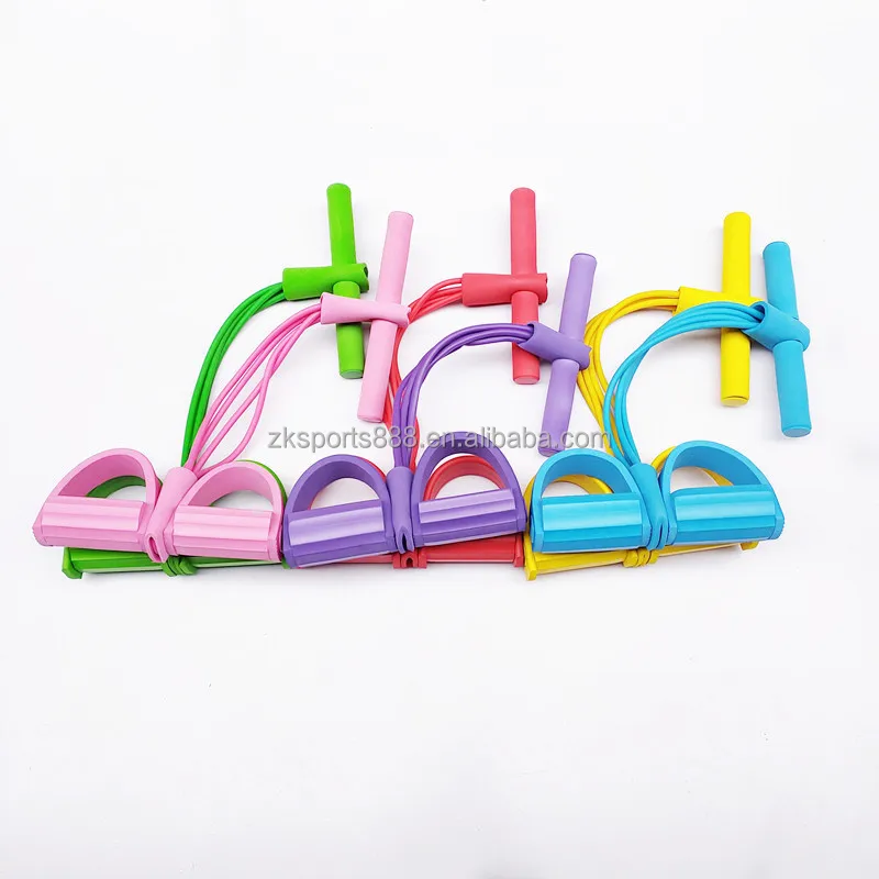 Upgraded yoga pedal stretcher abdomen fitness device multifunctional four-tube pedal stretcher Tension Rope