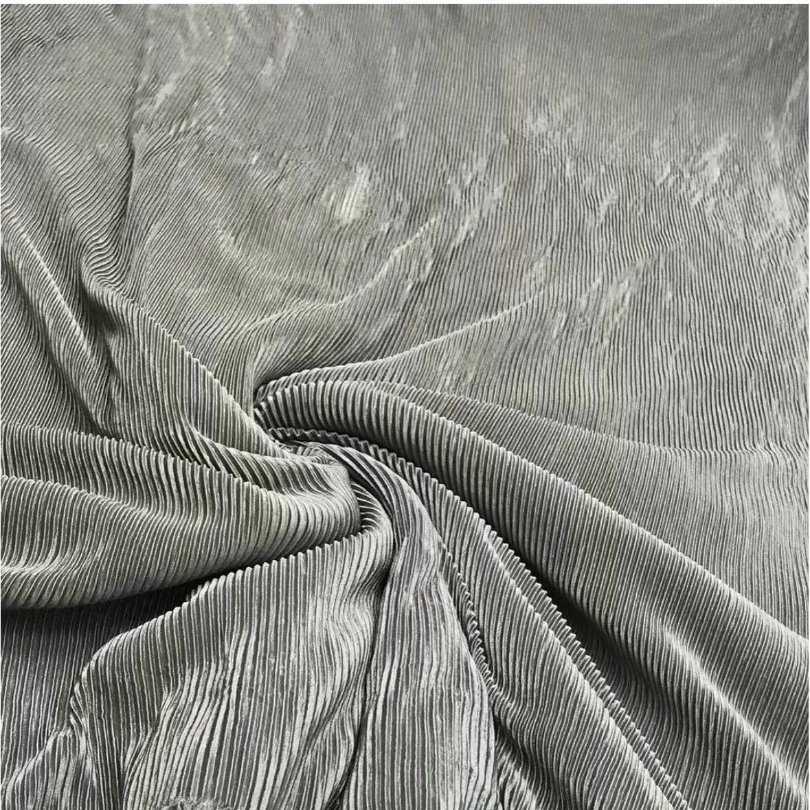 Hot Selling  Pleated Fabric 100 Polyester Knit Jersey Pleated Fabric For Dress