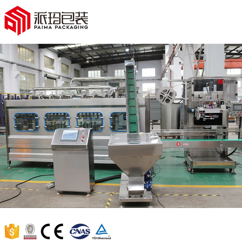 Factory 10L 19L 20L Polycarboonated Bottle Bottling Plant 5 Gallon Dispenser Barrel Water Filling Machine