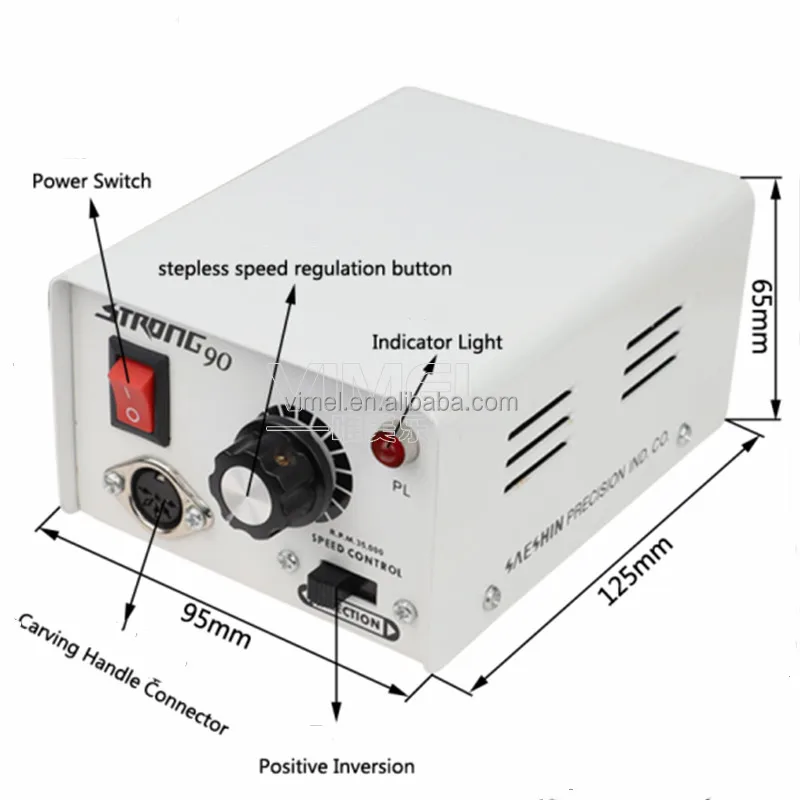 Dental Laboratory Equipment Strong Micromotor 90 Machine Polisher Polishing Micromotor