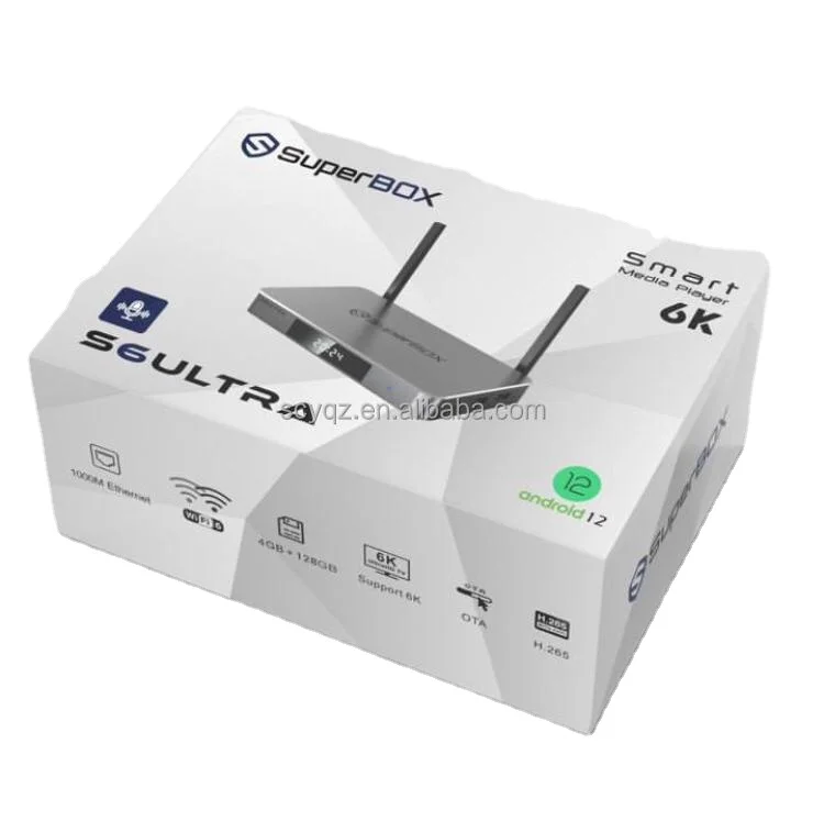 Лидер продаж супербокс S6 ULTRA TV BOX Media Player 4 ГБ + 128 Wi-Fi 6
