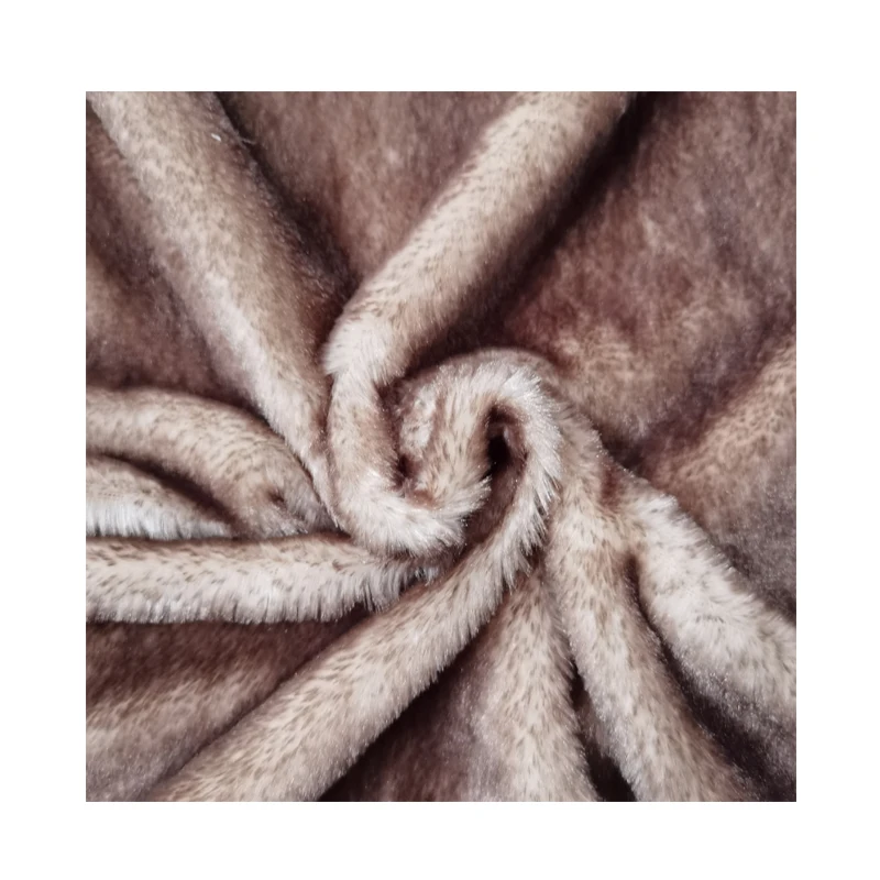 Printing rabbit hair 100% polyester can be made home textile shoes hats clothes plush toys high quality fabric