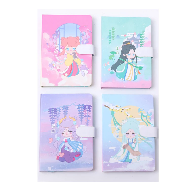 Hot Sell Journal Cute Custom Notebook Manufacturer Magnetic Button Notepad For Students