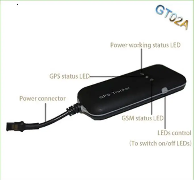 Vehicle GPS tracker GT02A with with GPRS network, car gps tracker with discount price