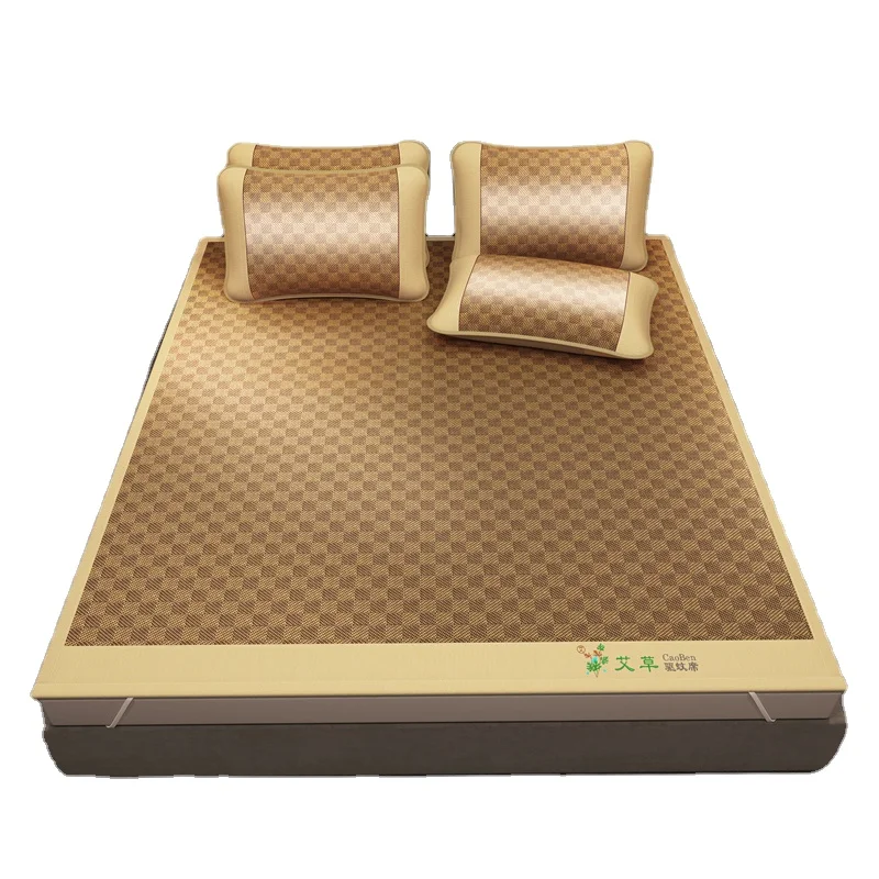 Newly Designed Portable Antique Rattan Mat Summer Sleeping Mat Oversized Cooling Mat