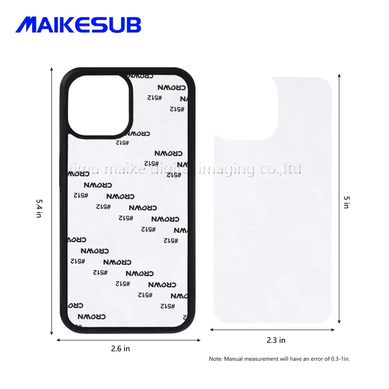 Sublimation phone case blank wholesale 2D TPU aluminum plate cell phone Case for sublimation custom printing for iphone