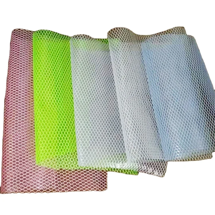 High Quality Wholesale Custom transparent tarpaulin pvc hexagonal net mesh tarpaulin laminated fabric
