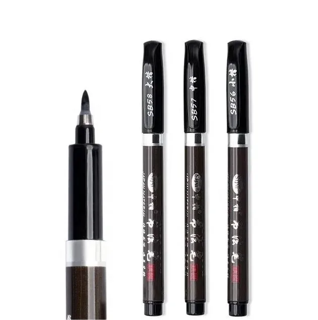 SIPA SB56-58  Calligraphy Brush Pens for Hand Lettering and Art Drawing Calligraphy pen set