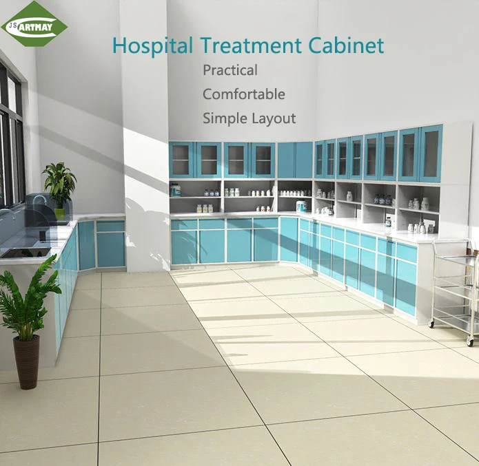 Steel And Wood Structure Hospital Bench Esd Hospital Bench Instrument Healthcare Hospital Treatment Cabinet Work Bench/