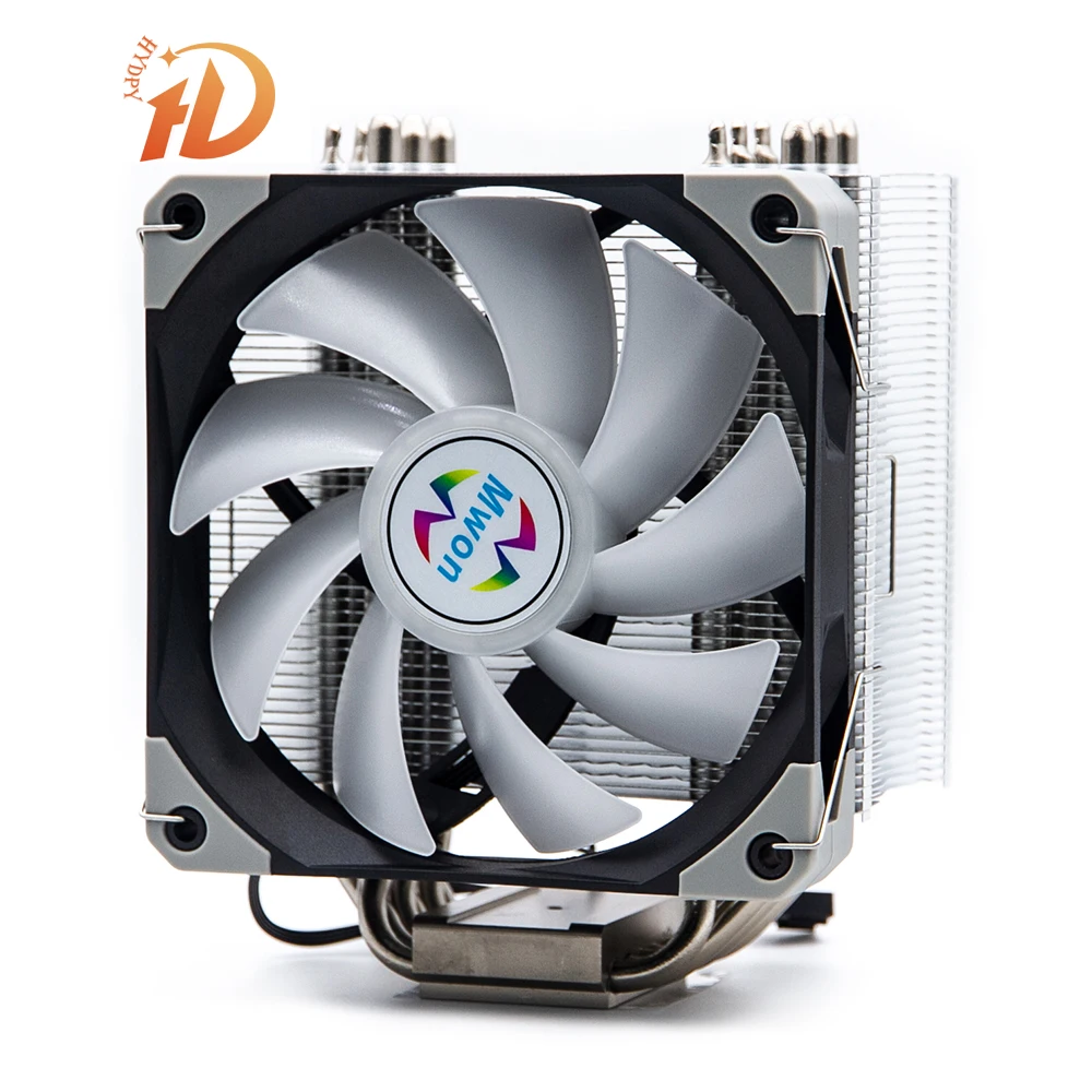 HYDPY  HY-T120-06-01A Cpu cooler radiator and 120*120*25mm for computer ARGB RGB CPU DC FAN cooling module