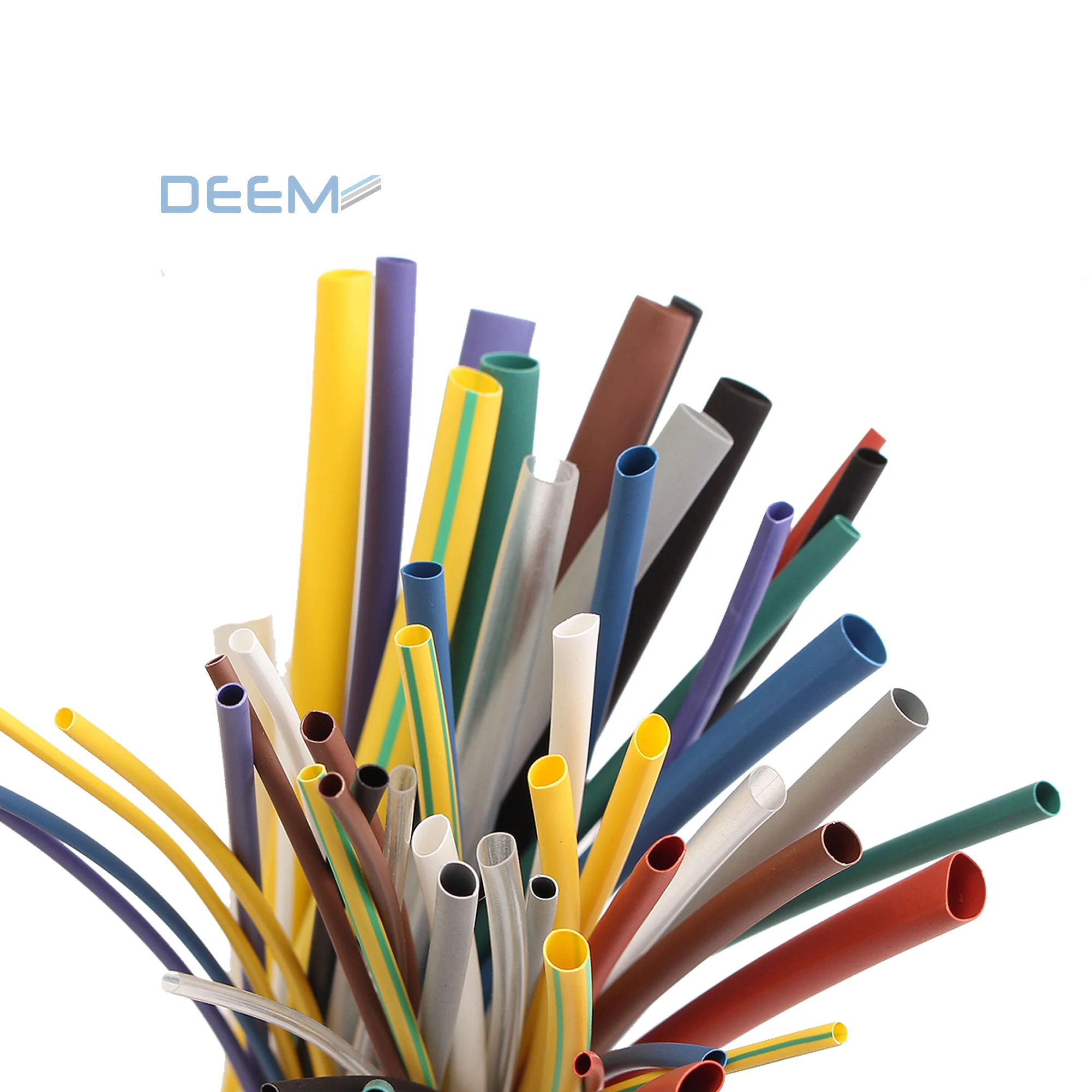 Deem Braided Sleeving Fire-Proof Fiberglass Sleeve Heat Shrinkable Tubing Shrinkable Tubes