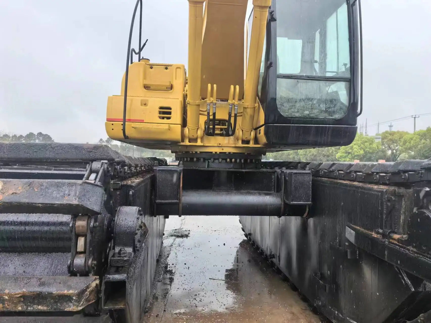 Dredge Excavator Swamp Excavator 40 ton Amphibious Excavator with Pontoon and Dredging pump