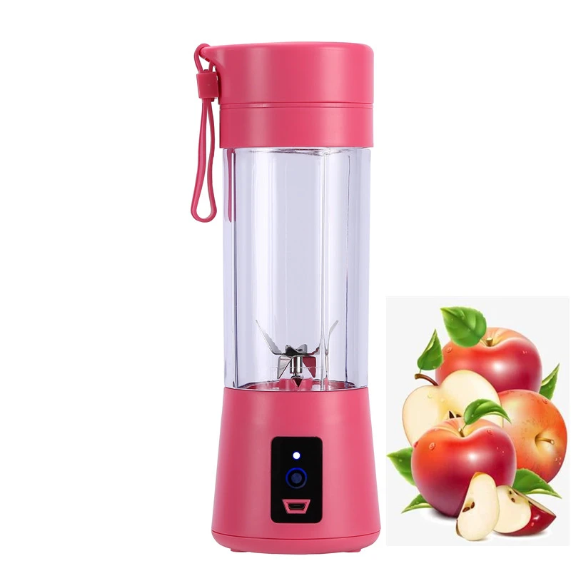 First Piece Special Price kitchen electric usb manual cold press fruit juicers 380ml plastic cake mixer bottle juice shaker cups