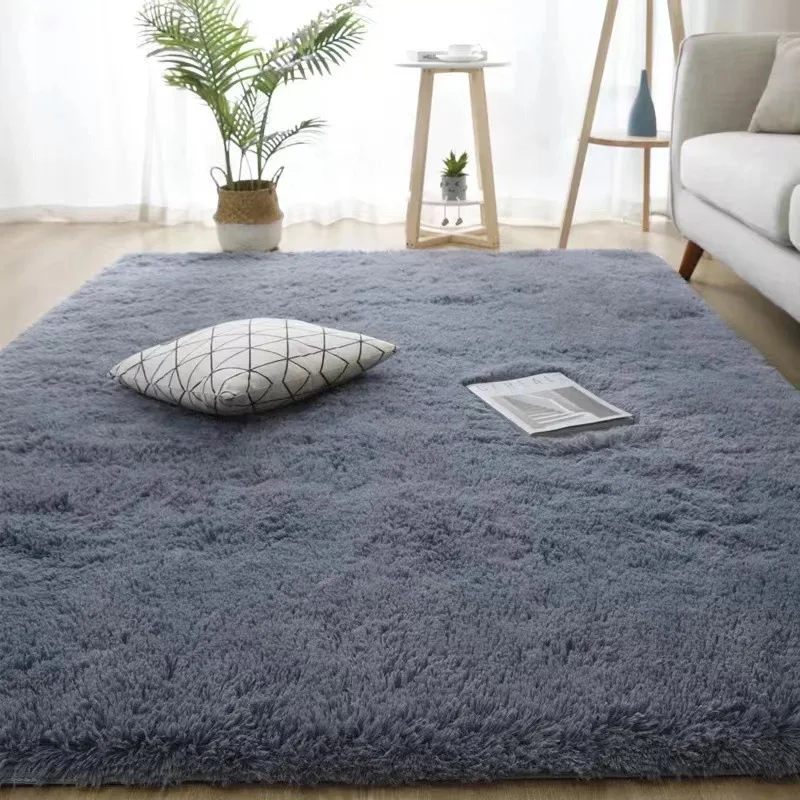 Imitation cashmere Tie Dye Carpet Wholesale Plush Living Room Bedroom Internet Celebratory Bedside rug  Mat Home