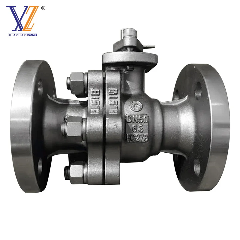 Industrial Grade Stainless Steel HC276 Flanged Ball Valve DN50 Manual High Platform Ball Valve