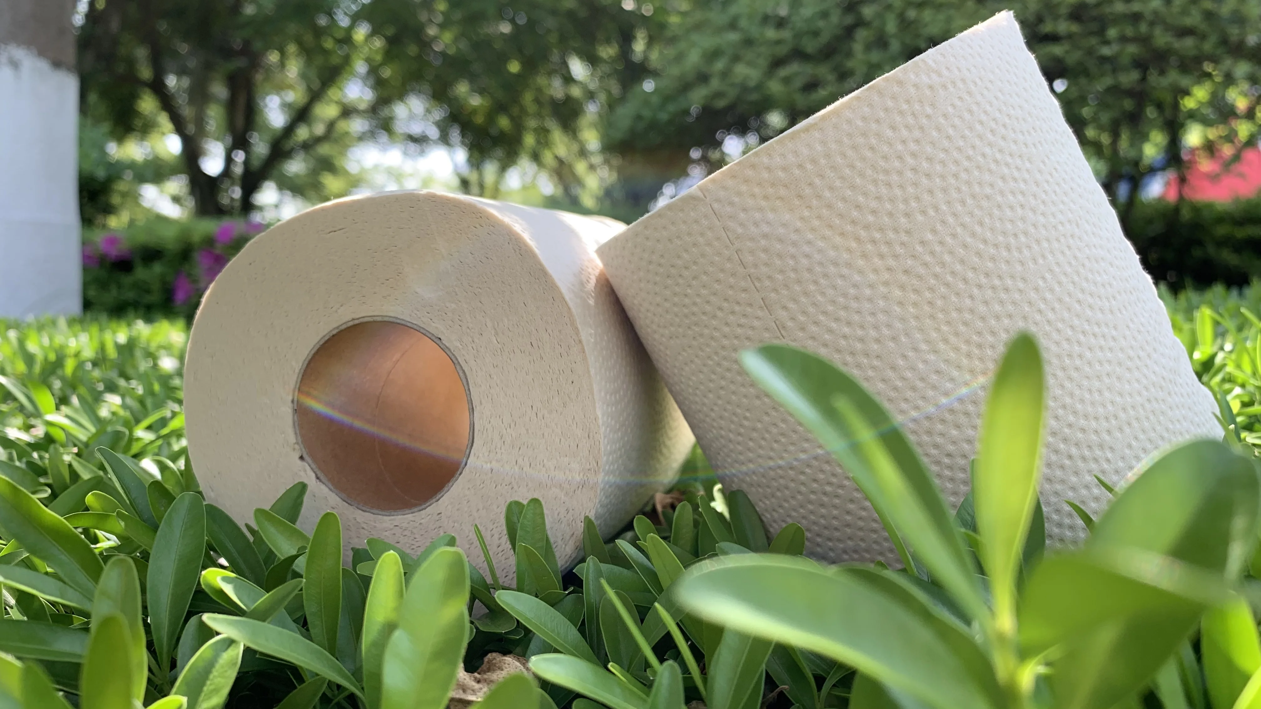 Неотбеленная туалетная бумага, оптовая продажа от производителя, Бамбуковая туалетная бумага в копировальной бумаге