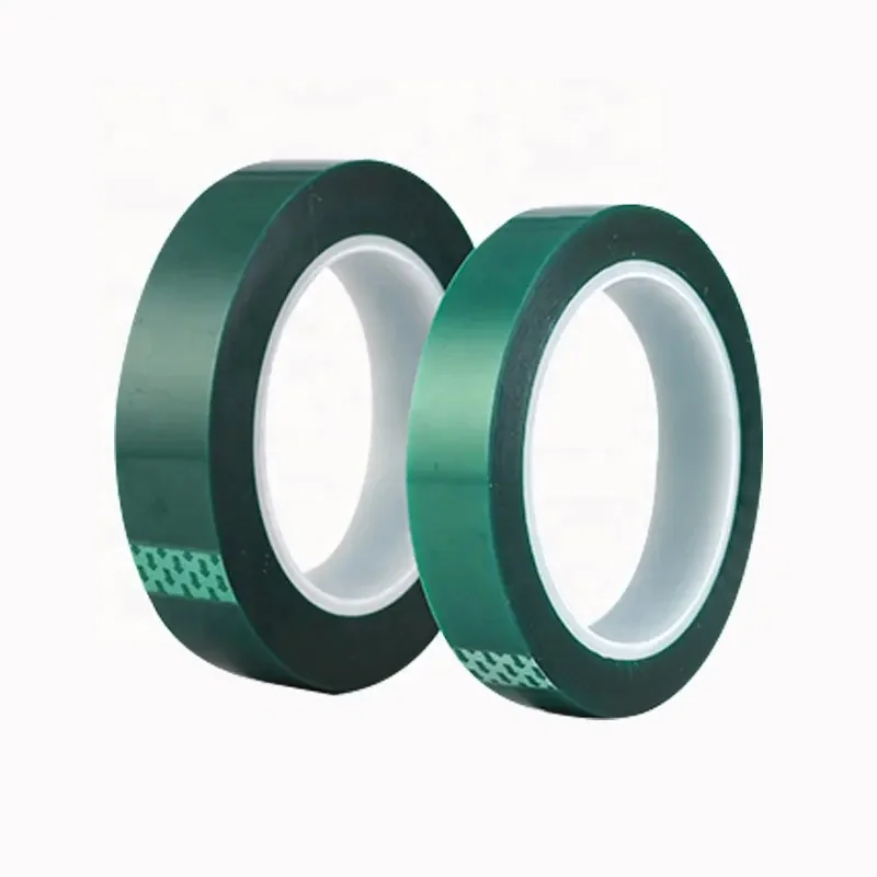 The PET Green Polyester Tape Double Sided with Silicone & Acrylic Hot Melt Adhesive Waterproof High Temperature Masking Tape