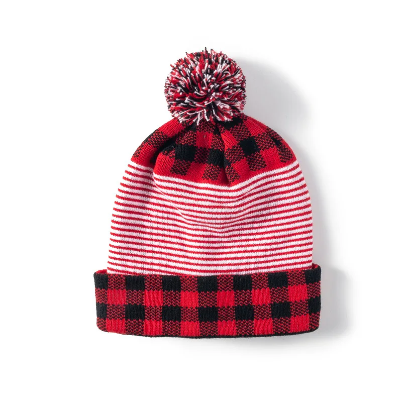 Wholesale Knitted Hats Embroidered Logo Warm Custom Beanie Embroidery Winter Hat Baseball Cap Winter Knitted Baseball Cap