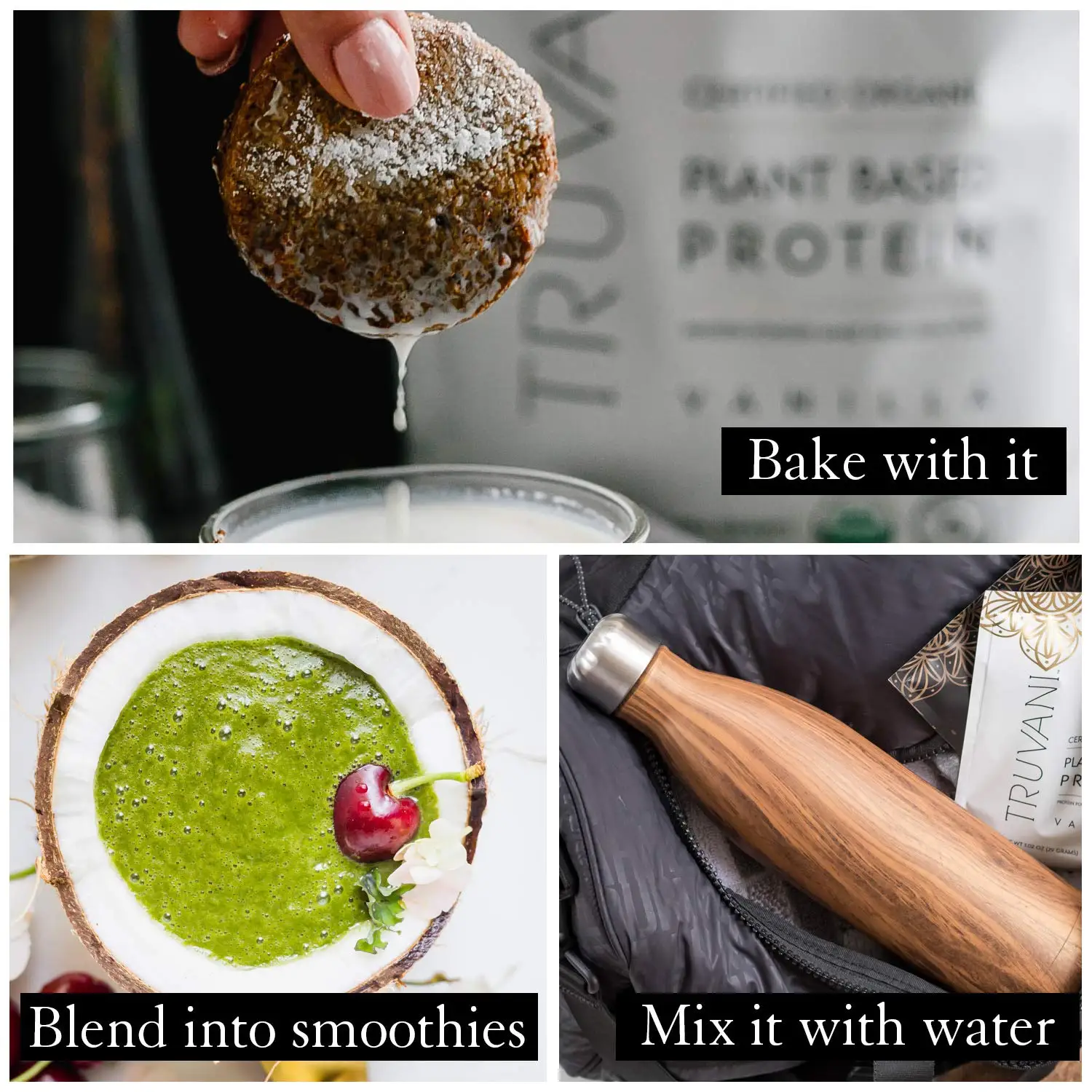 Plant Based Protein Powder, Vanilla,  Vegan, Non-GMO, Gluten-Free, Dairy-Free, Soy-Free - No Artificial Sweeteners