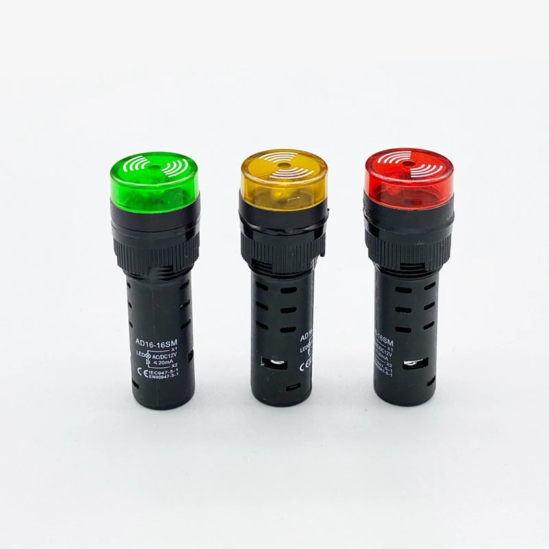  AD16-16SMLED мигающая звуковая и световая сигнализация 220V380V24V12V