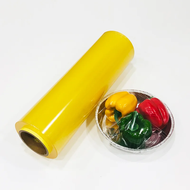 Manufacturer hot selling pvc wrapping cling film for vegetable food use