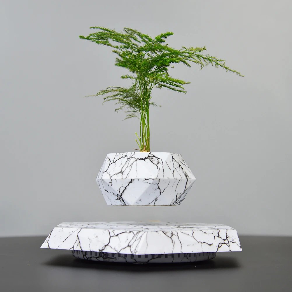 Hot Selling Floating Lamp Magnetic Levitating Plant  Pot  for Christmas Gift