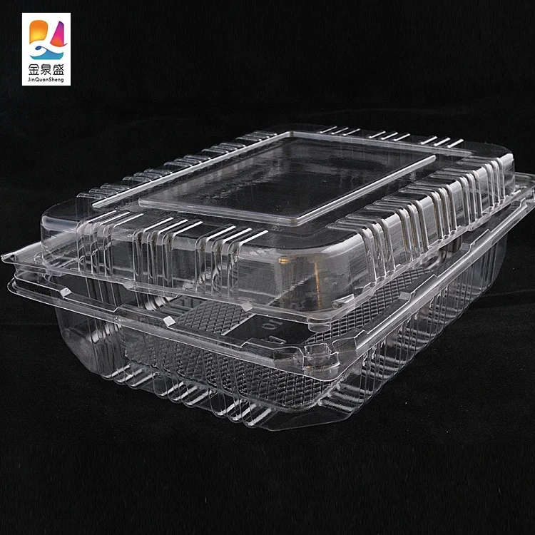 2020 High quality transparent plastic fruit salad bowl container packaging box with lid