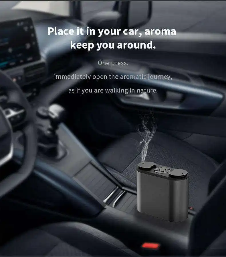 Electric Aroma Diffuser For Home 0ffice New Design Modern Waterless Atomizing Diffuser Rechargeable Dual Nozzle Aromatherapy