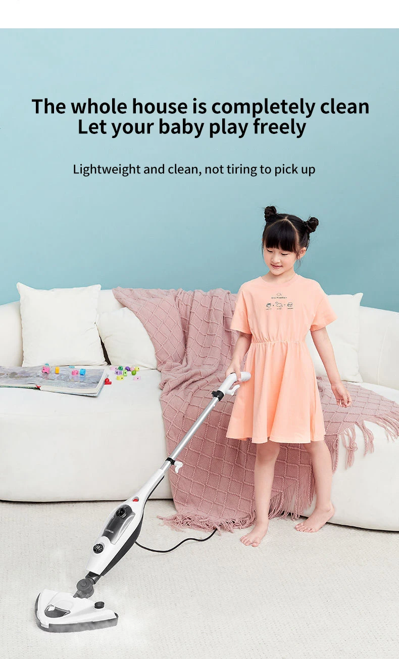 Antsguard Factory 1300W Multifunction Electric Steam Mop Carpet Floor Steam Cleaner With Spray