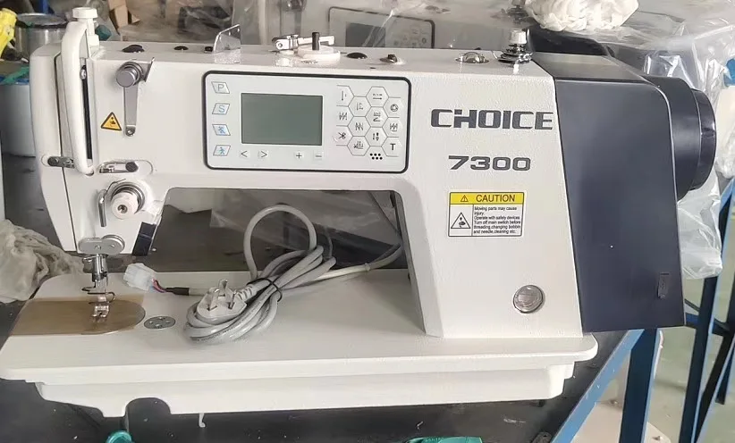Golden Choice GC7300A computerized single needle lockstitch sewing machine with button screen