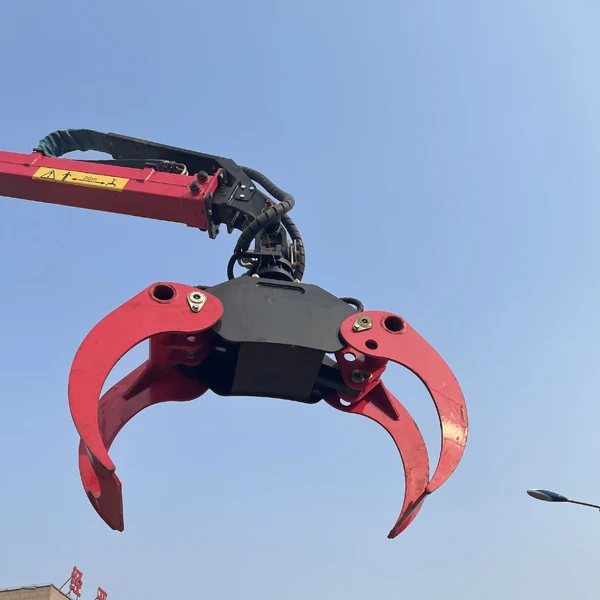 Three point hitch crane loader timber grab