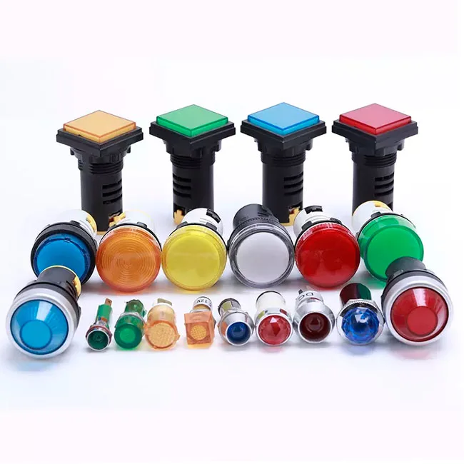 AD16-16DS High Brightness Led Indicator Light 16mm 1W 24V White Red Green Blue Orange LED Signal Lamp for Industrial Equipment