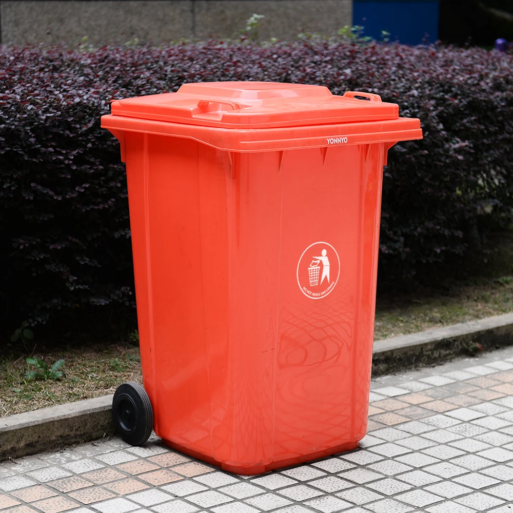 360l out door plastic wheeled garbage can waste bin dustbin