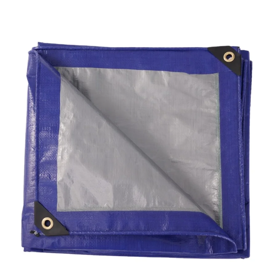 200g синий оранжевый пластиковый холст прямые продажи с фабрики хорошее качество термостойкость рулон непромокаемого брезента для покрытия