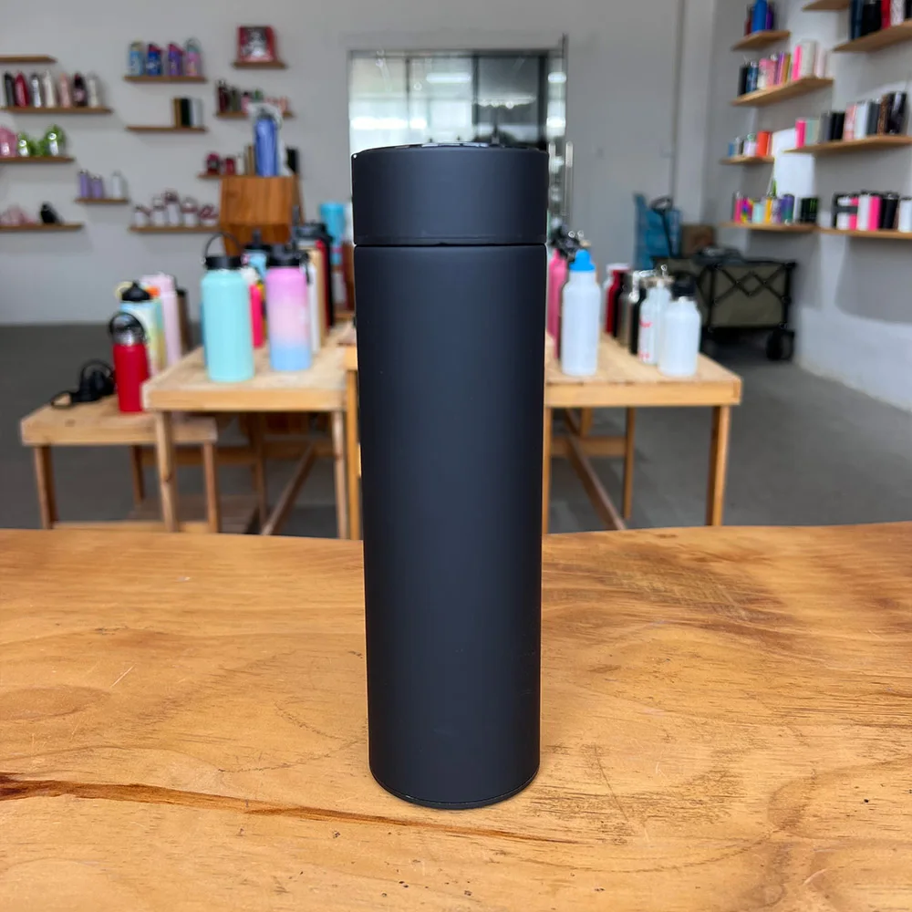 500ml Smart Stainless Steel Water Bottle Led Vacuum Flask Intelligent Smart Digital Flask with Custom Logo