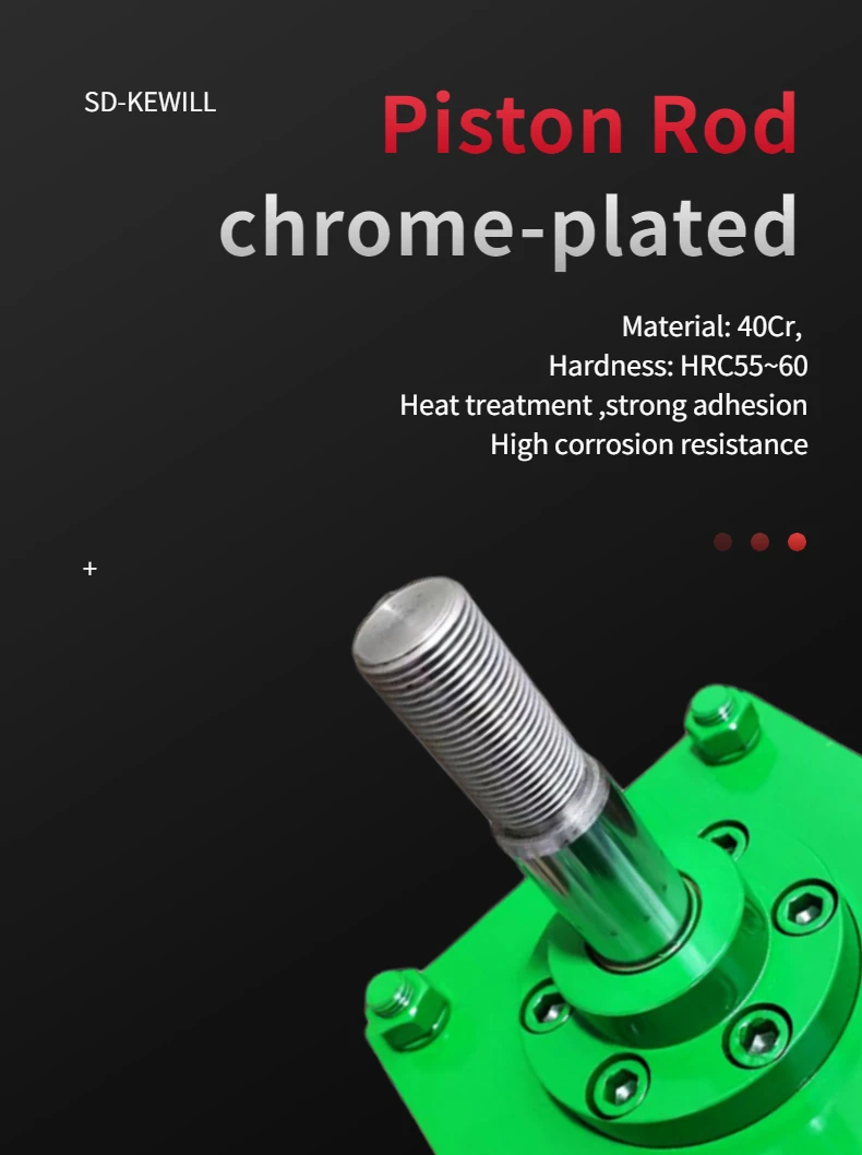 Long Service Life Air Cylinder With Chrome Plated Rod Double Acting Pneumatic Cylinder