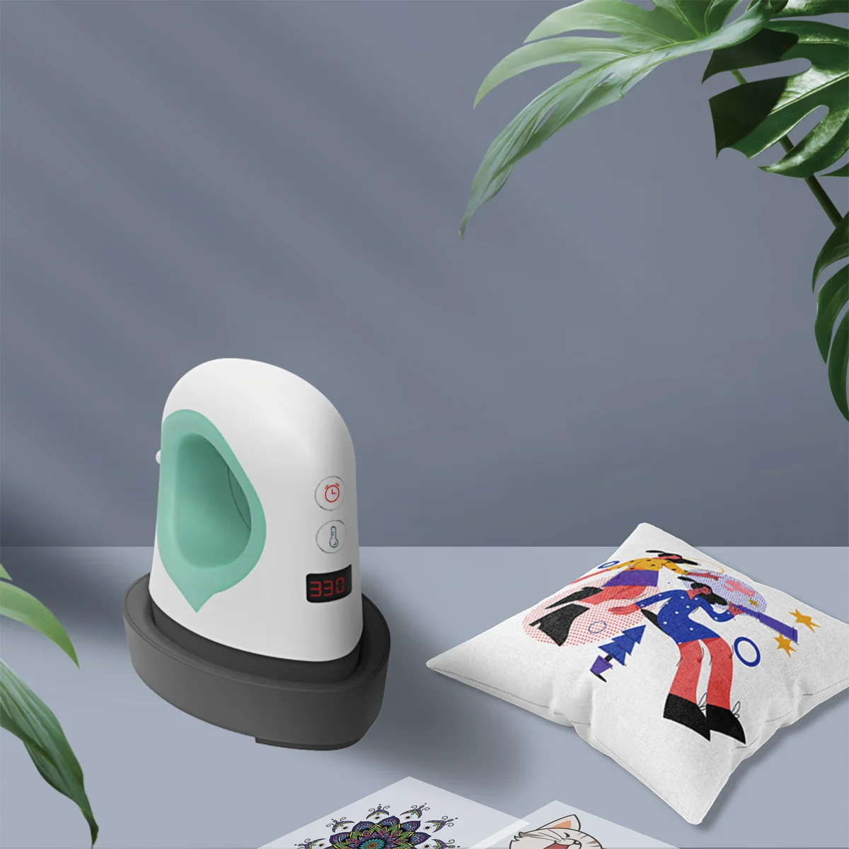 Мини Cricut штамповочный принтер горячей сублимации Портативный Малый термопресс мини-машина для печати на