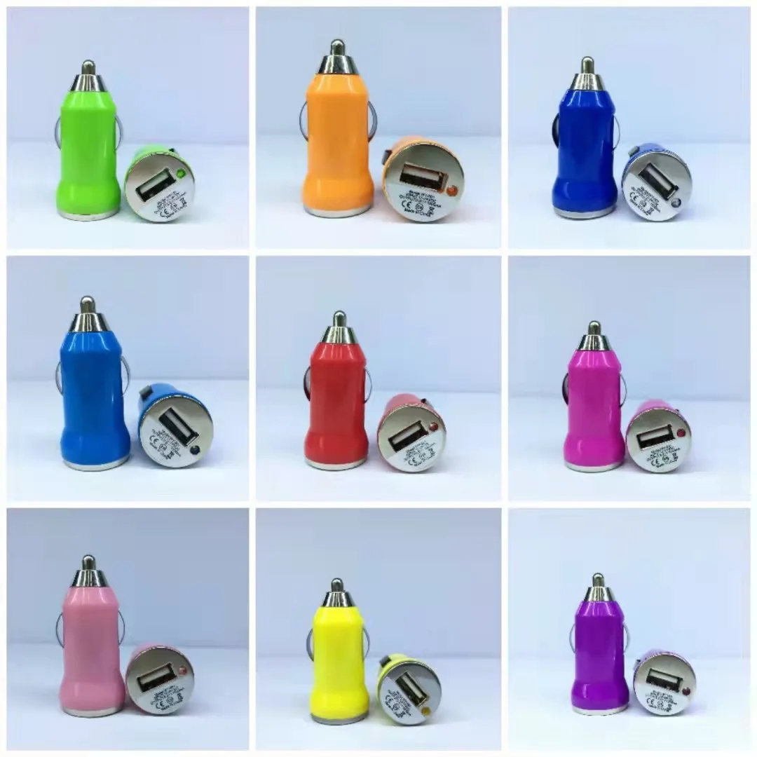 Amazon Explosive USB Interface Car Charger Car Mobile Phone Charger Mini Car Charger Support Wholesale