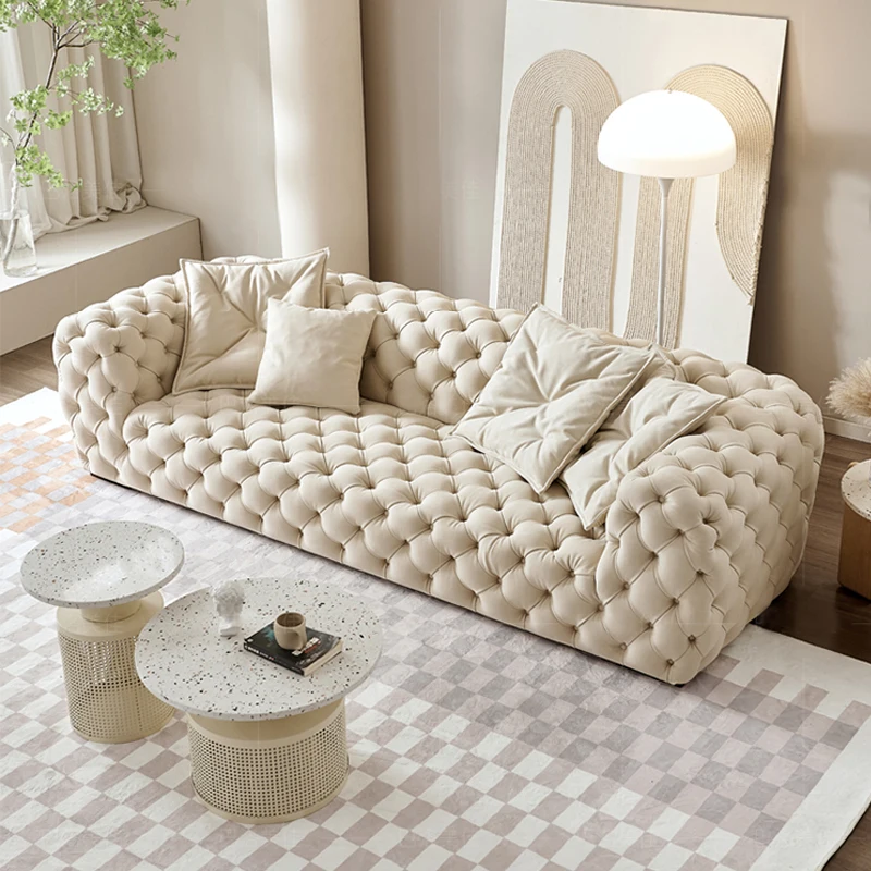 Luxury Modern High Quality White Corner Couch Living Room Sofas Sectional Modular Boucle Curved Indoor Sofa For Home