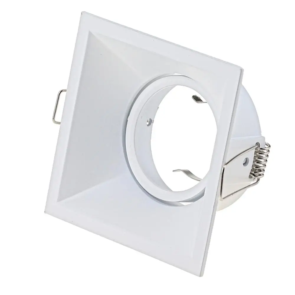 
Square Mr16 Led Spotlight Frame White GU10 Fixture Frame For Led Ceiling Downlight 