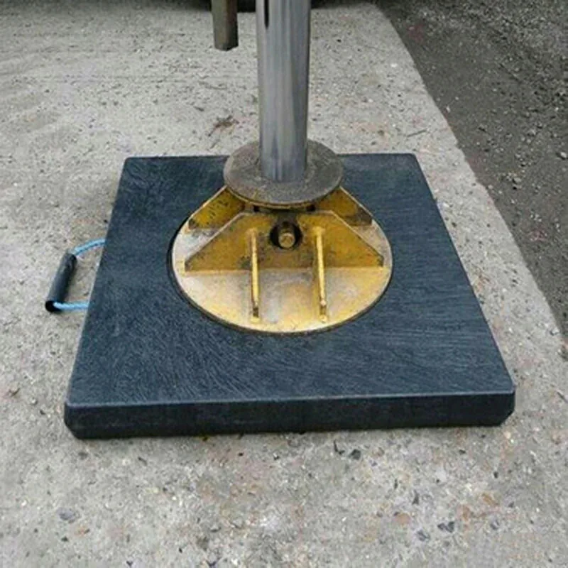Weatherproof hdpe uhmwpe plastic Black Mobile crane plastic outrigger pad